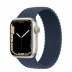 Apple Watch Series 7 // 41мм GPS // Корпус из алюминия цвета «сияющая звезда», плетёный монобраслет цвета «синий омут»