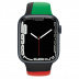 Apple Watch Series 7 // 45мм GPS // Корпус из алюминия цвета «тёмная ночь», спортивный ремешок цвета «Black Unity»