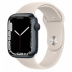 Apple Watch Series 7 // 45мм GPS // Корпус из алюминия цвета «тёмная ночь», спортивный ремешок цвета «сияющая звезда»
