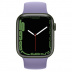 Apple Watch Series 7 // 45мм GPS // Корпус из алюминия зеленого цвета, монобраслет цвета «английская лаванда»