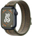 Apple Watch Series 9 // 45мм GPS // Корпус из алюминия цвета "темная ночь", спортивный браслет Nike цвета "секвойя/оранжевый"