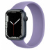 Apple Watch Series 7 // 45мм GPS // Корпус из алюминия цвета «тёмная ночь», монобраслет цвета «английская лаванда»