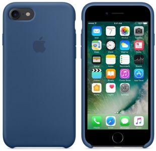 Силиконовый чехол для iPhone 7/8, цвет «глубокий синий», оригинальный Apple, оригинальный Apple