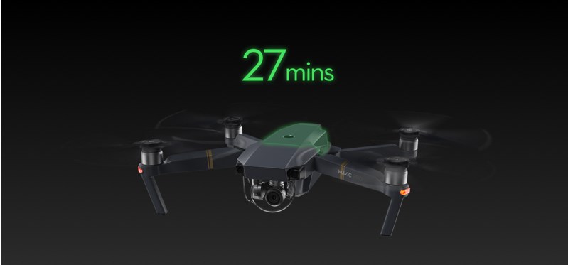 DJI Mavic Pro теперь 27мин в воздухе