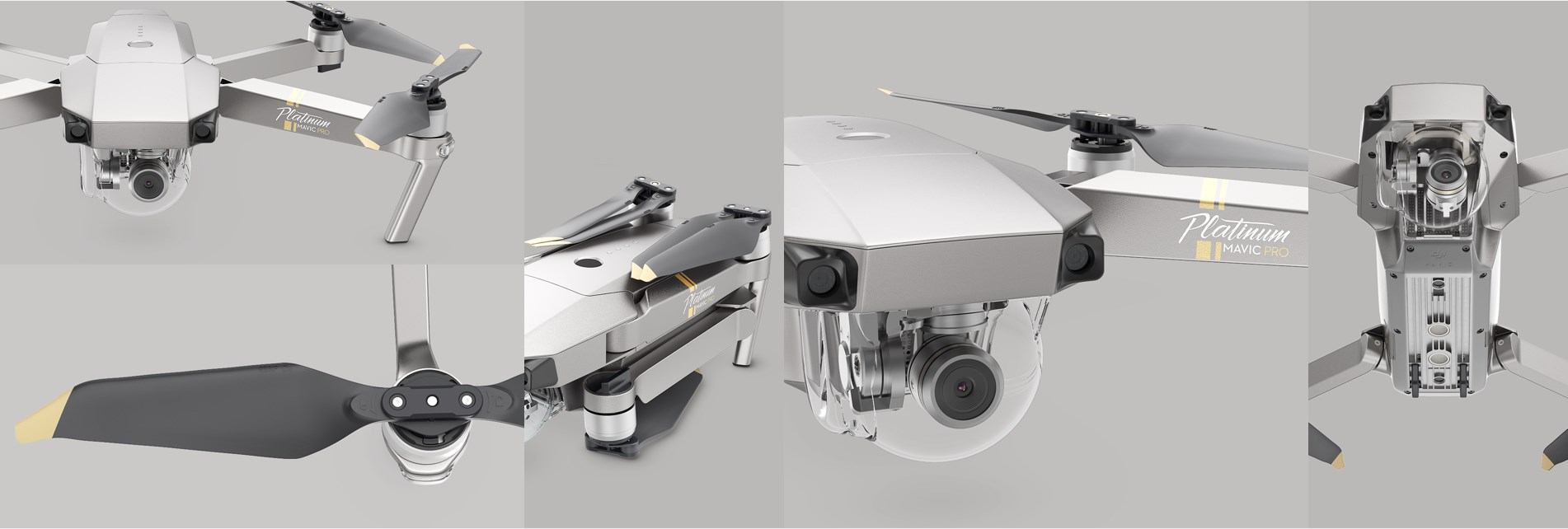 Квадрокоптер DJI Mavic Pro Platinum с пультом