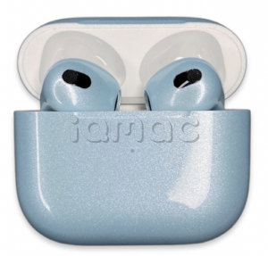 Купить AirPods (3‑го поколения) (2021) - беспроводные наушники Apple с зарядным кейсом (Голубой, глянец)