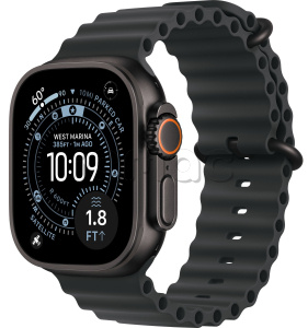 Купить Apple Watch Ultra 3 (2025) // 49мм GPS+Cellular // Корпус из черного титана, ремешок Ocean Band черного цвета