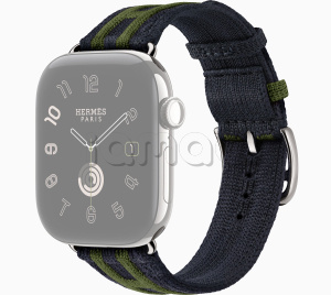 42мм Ремешок Hermès Rocabar Club цвета Bleu Nuit/Vert для Apple Watch