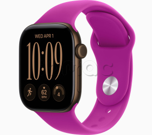 Купить Apple Watch Series 12 // 42мм GPS // Корпус из алюминия бронзового цвета, спортивный ремешок пурпурного цвета