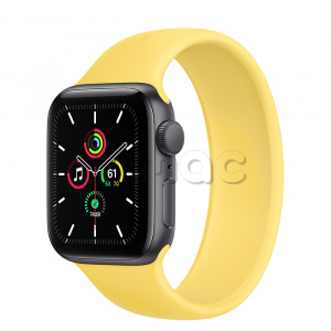 Купить Apple Watch SE // 40мм GPS // Корпус из алюминия цвета «серый космос», монобраслет имбирного цвета (2020)