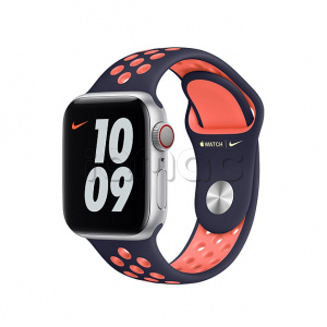 40мм Спортивный ремешок Nike цвета «Полночный синий/манго» для Apple Watch