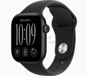 Купить Apple Watch Series 12 // 42мм GPS // Корпус из алюминия черного цвета, спортивный ремешок черного цвета