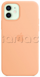 Силиконовый чехол MagSafe для iPhone 12, светло-абрикосовый цвет