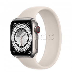 Купить Apple Watch Series 7 // 41мм GPS + Cellular // Корпус из титана, монобраслет цвета «сияющая звезда»