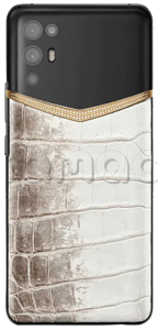 Телефон VERTU iVertu 5G, Rococo Himalaya Crocodile Skin, Gold&Diamonds