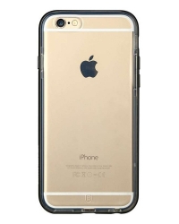 Накладка силиконовая для iPhone 6 Baseus Fusion FRAP-MT01 Clear-Black