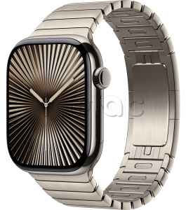 Купить Apple Watch Series 10 // 46мм GPS+Cellular // Корпус из титана натурального цвета, блочный браслет натурального цвета