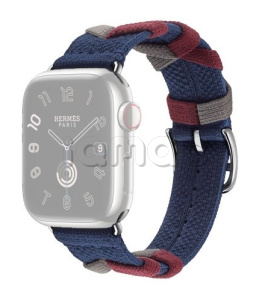 41мм Ремешок Hermès Bridon Single (Simple) Tour цвета Navy для Apple Watch
