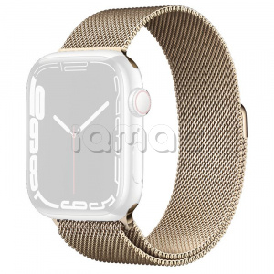 45мм Миланский сетчатый браслет золотого цвета для Apple Watch