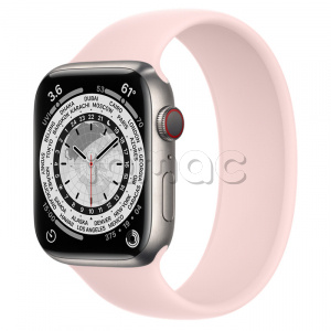 Купить Apple Watch Series 7 // 45мм GPS + Cellular // Корпус из титана, монобраслет цвета «розовый мел»