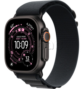 Купить Apple Watch Ultra 3 (2025) // 49мм GPS+Cellular // Корпус из черного титана, ремешок Alpine Loop черного цвета
