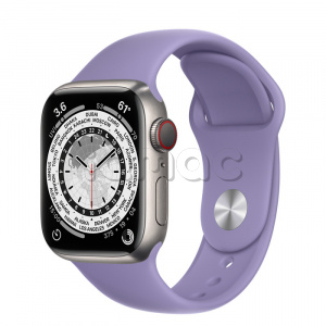 Купить Apple Watch Series 7 // 41мм GPS + Cellular // Корпус из титана, спортивный ремешок цвета «английская лаванда»