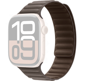42мм S/M Ремешок FineWoven темного серо-коричневого цвета со скрытой магнитной застежкой для Apple Watch