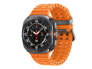 Samsung Galaxy Watch Ultra (2025) 47мм Wifi+LTE, корпус титаново-серый, ремешок Marine Band оранжевого цвета