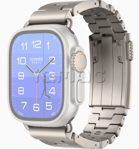 49мм Ремешок Hermes Grand H Titane цвета Gris Titane для Apple Watch Ultra