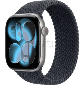 Купить Apple Watch Series 11 // 46мм GPS // Корпус из алюминия цвета "серый космос", плетеный монобраслет цвета "полуночный"