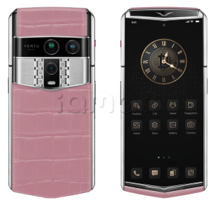 Телефон Vertu Agent Q, Alligator Collector’s Edition (Sakura Pink/Розовый)