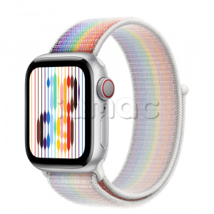 Купить Apple Watch Series 8 // 41мм GPS + Cellular // Корпус из алюминия серебристого цвета, спортивный браслет цвета Pride Edition