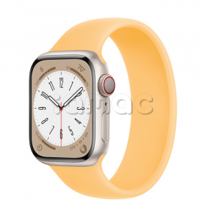 Купить Apple Watch Series 8 // 41мм GPS + Cellular // Корпус из алюминия цвета "сияющая звезда", монобраслет цвета "солнечное сияние"