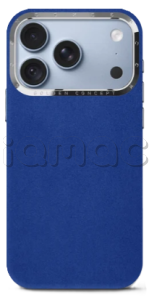 Чехол Golden Concept для iPhone 18 Pro Max, Alcantara (Midnight Blue)