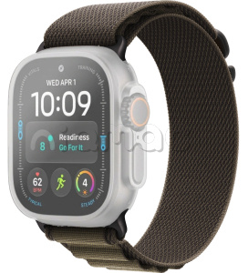 49мм Ремешок Alpine Loop темно-оливкового цвета, отделка из черного титана, для Apple Watch Ultra