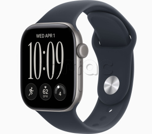 Купить Apple Watch Series 12 // 42мм GPS // Корпус из алюминия цвета "серый космос", спортивный ремешок синего цвета