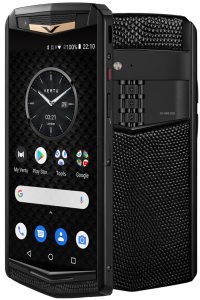 Vertu Aster P Gothic Titanium Gold Black Lizard E9