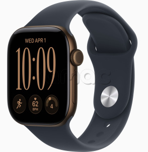 Купить Apple Watch Series 12 // 46мм GPS // Корпус из алюминия бронзового цвета, спортивный ремешок синего цвета