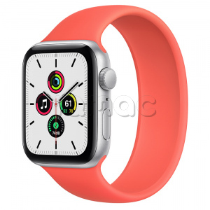 Купить Apple Watch SE // 44мм GPS // Корпус из алюминия серебристого цвета, монобраслет цвета «Розовый цитрус» (2020)