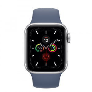 Купить Apple Watch Series 5 // 40мм GPS + Cellular // Корпус из алюминия серебристого цвета, спортивный ремешок цвета «морской лёд»