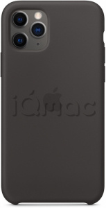 Силиконовый чехол для iPhone 11 Pro Max, черный цвет, оригинальный Apple