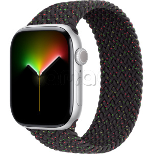 Купить Apple Watch Series 11 // 46мм GPS // Корпус из алюминия серебристого цвета, плетеный монобраслет цвета Black Unity