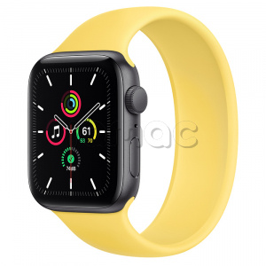 Купить Apple Watch SE // 44мм GPS // Корпус из алюминия цвета «серый космос», монобраслет имбирного цвета (2020)