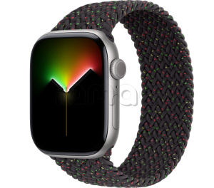 Купить Apple Watch Series 11 // 42мм GPS // Корпус из алюминия цвета "серый космос", плетеный монобраслет цвета Black Unity