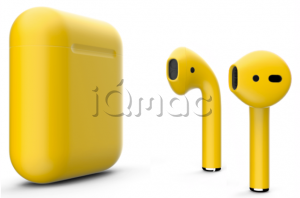 Купить AirPods - беспроводные наушники Apple (Желтый, матовый)