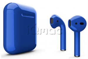 AirPods - беспроводные наушники Apple (Синий, глянец)