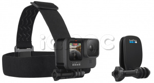 Купить Крепление на голову + крепление-клипса на одежду GoPro (Headstrap + QuickClip)