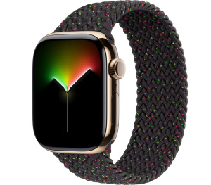 Apple Watch Series 11 // 42мм GPS+Cellular // Корпус из титана золотого цвета, плетеный монобраслет цвета Unity Rhythm