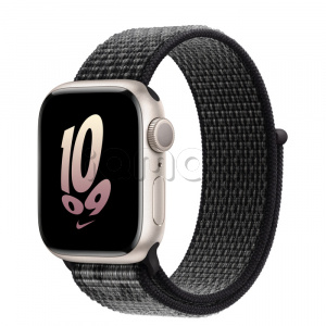 Купить Apple Watch Series 8 // 41мм GPS // Корпус из алюминия цвета "сияющая звезда", спортивный браслет Nike цвета "черный/снежная вершина"