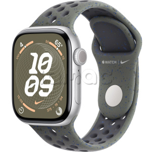 Купить Apple Watch Series 10 // 42мм GPS (Custom) Корпус из алюминия серебристого цвета, спортивный ремешок Nike цвета "Карго хаки"